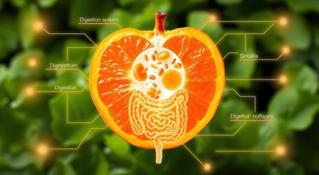 البرتقال والجهاز الهضمي